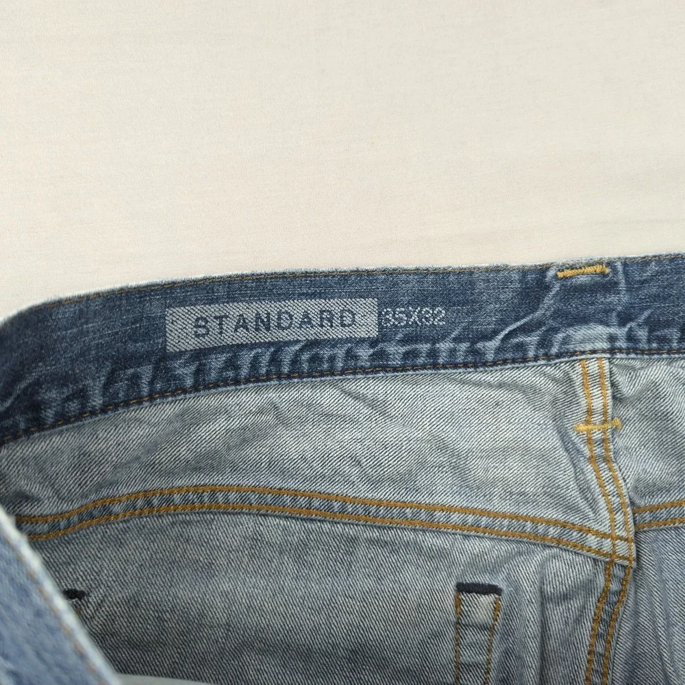 Gap Jeans‎ Mens 35x32 Blue 1969 Standard Distressed Casual Preppy Faded